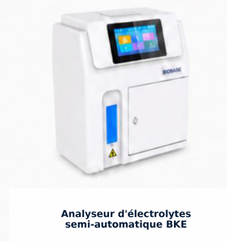 Analyseur d'électrolytes semi-automatique BKE