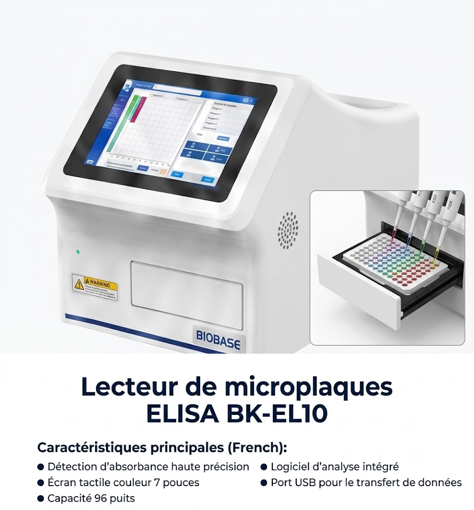 B-Lecteur de microplaques ELISA Biobase BK-EL10