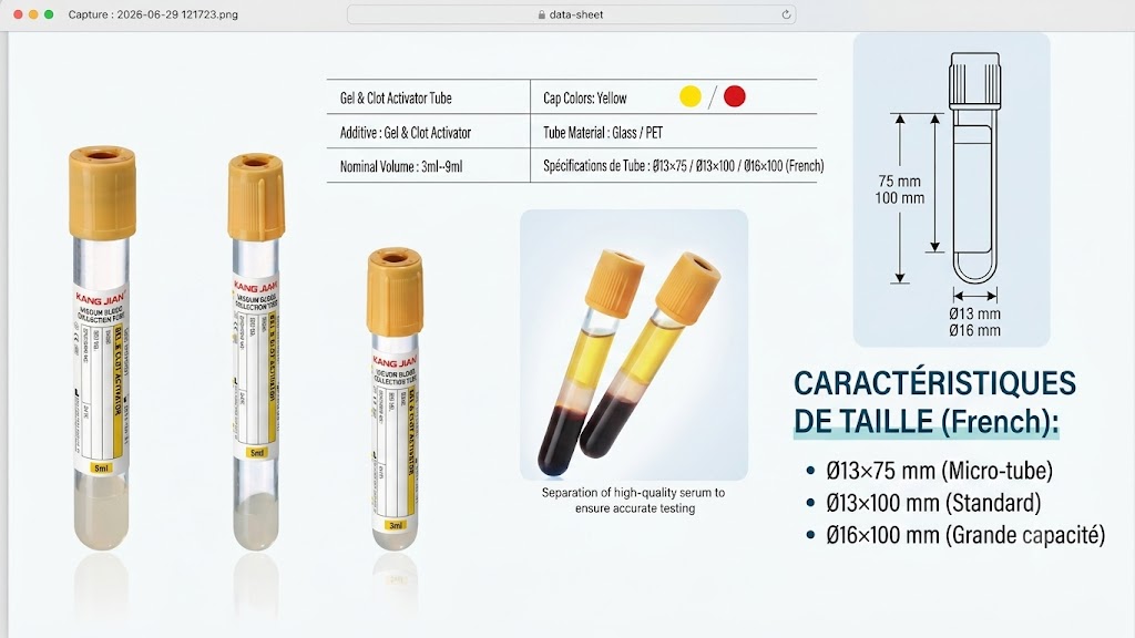 C-Tube avec gel PET 7ml