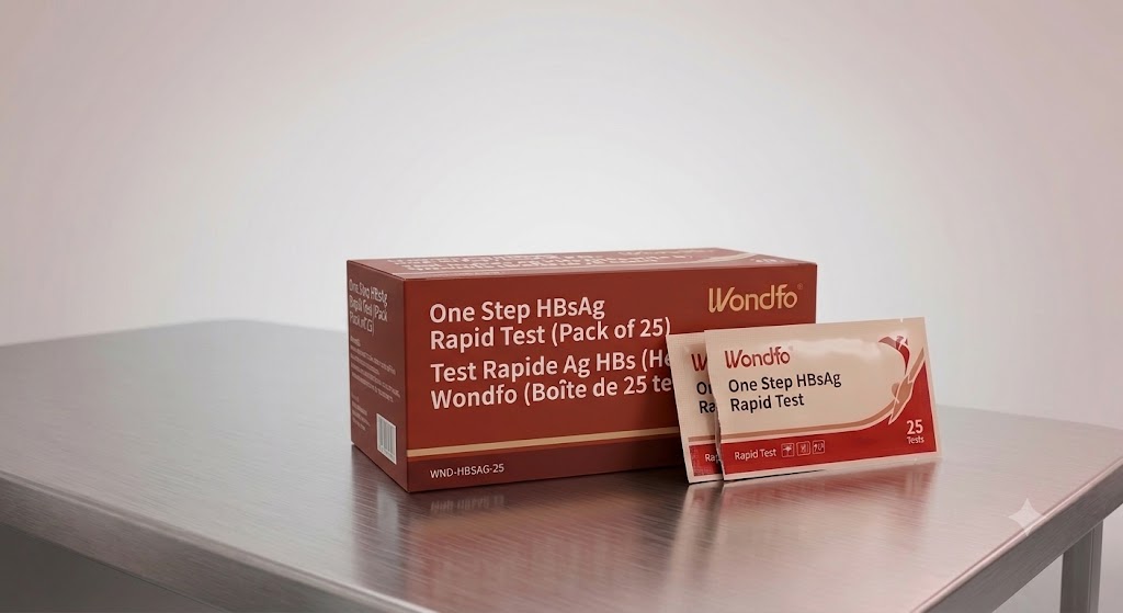 Test Rapide Ag HBs (Hépatite B) - Wondfo (Boîte de 25 tests)