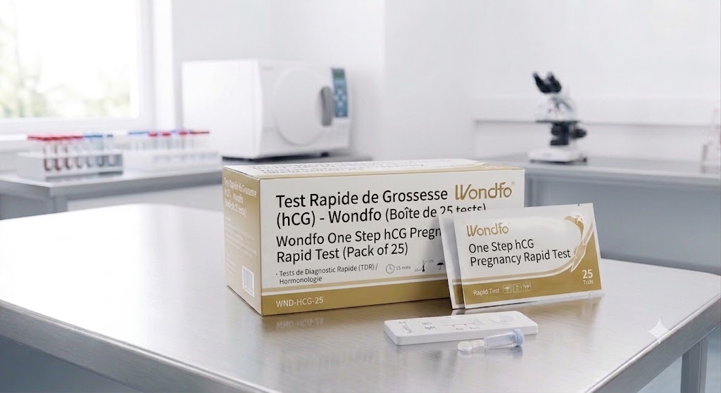 Test Rapide de Grossesse (hCG) - Wondfo (Boîte de 25 tests)